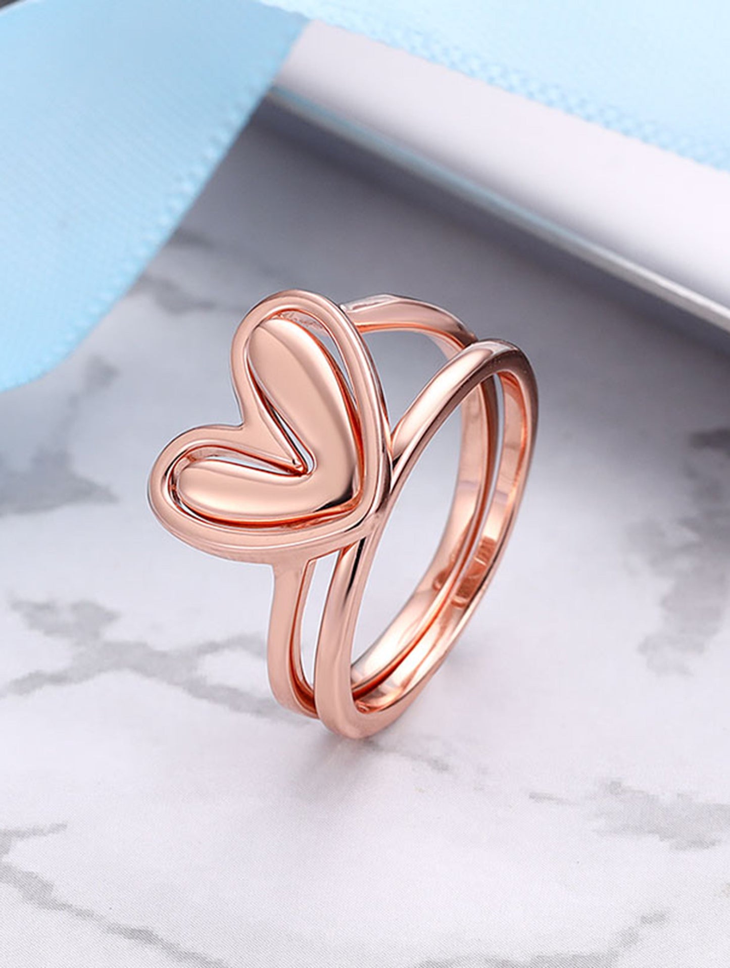 Everheart 2-in-1 Adjustable Heart Ring (ID:891)