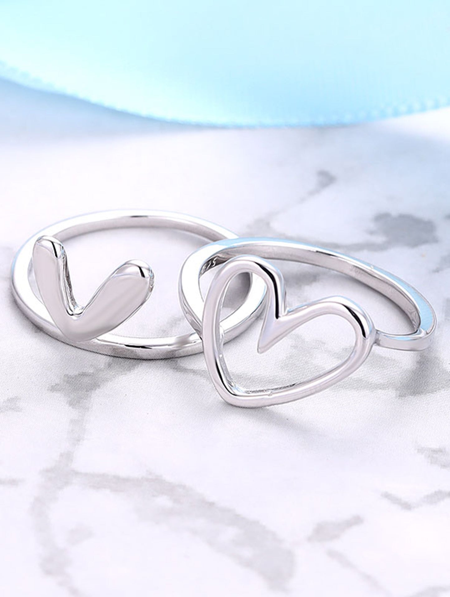 Everheart 2-in-1 Adjustable Heart Ring (ID:891)
